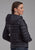 Roper Womens Parachute Down Fill Black 100% Nylon Softshell Jacket