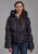 Roper Womens Puffer Down Coat Black 100% Nylon Softshell Jacket