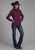 Roper Womens Bonded Fleece Wine Poly/Spandex Softshell Jacket