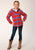 Roper Girls Thermal Lined Flannel Red 100% Cotton Jacket