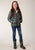 Roper Girls Crushable Polyfill Silver Sage 100% Nylon Softshell Jacket