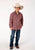 Roper Boys Sherpa Lined Plaid Wine 100% Cotton L/S Shirt