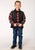 Roper Boys Kids Black Nylon Crushable Poly Filled Vest