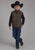 Roper Kids Boys Bonded Fleece Chocolate Brown Poly/Spandex Softshell Vest