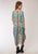 Roper Womens Multi-Color Rayon/Nylon Serape Stripe S/S Cardigan