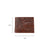 American West Mens Woven 4.5x3.5 Dark Brown Leather Rodeo Wallet