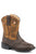 Roper Toddler Unisex Daniel Dark Brown Faux Leather Cowboy Boots