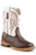 Roper Toddler Unisex Bumps Brown/White Faux Leather Cowboy Boots