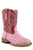 Roper Toddler Girls Bumps Pink Faux Leather Cowboy Boots