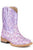 Roper Toddler Girls Lavender Purple Faux Leather Cowboy Boots
