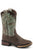 Roper Kids Girls Brown/Turquoise Leather Monterey Swirls Cowboy Boots