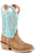 Roper Girls Ride Em Cowgirl Tan Leather Cowboy Boots