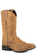 Roper Mens Monterey Light Tan Suede 12in Cowboy Boots