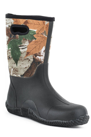 Roper Mens Barnyard Camo Neoprene Work Boots 10 D