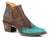 Roper Womens Roper Allure Brown/Turquoise Leather Ankle Boots 7