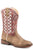 Roper Youth Boys Brown/Red Faux Leather Askook Cowboy Boots