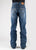 Tin Haul Mens Regular Joe Seam Back Blue Cotton Blend Jeans