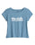 Tin Haul Womens Running Horse Blue Cotton S/S T-Shirt