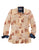 Tin Haul Womens Sunrise Patchwork Brown 100% Cotton L/S Shirt