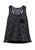 Tin Haul Womens Floral Aztec Print Black 100% Cotton S/L Tank Top