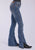 Tin Haul Womens 595 Libby 6in Split Leg Blue Cotton Blend Jeans