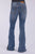 Tin Haul Womens 595 Libby 6in Split Leg Blue Cotton Blend Jeans