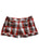 Tin Haul Womens Buckeye Check Red/Grey 100% Cotton Casual Shorts