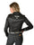 Cowgirl Tuff Womens White Satin Western Black Nylon L/S Shirt