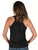 Cowgirl Tuff Womens Shimmer Breathe Black Nylon S/L Tank Top