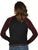 Cowgirl Tuff Womens Never Give Up Shimmer Dark Red Nylon L/S T-Shirt