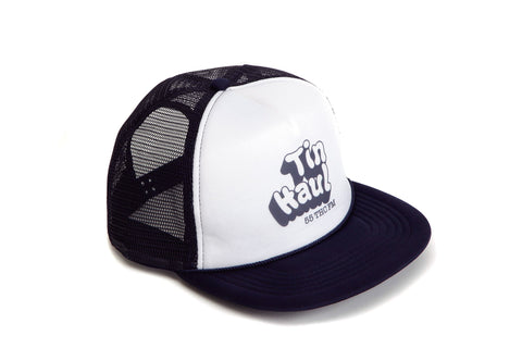 Tin Haul Unisex 55 THC Bubble Logo Blue 100% Polyester Trucker Cap