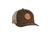 Tin Haul Unisex Etched Leather Patch Brown Cotton Blend Baseball Cap Hat