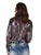 Cowgirl Tuff Womens Shiny Animal Tan Polyester L/S Shirt