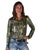 Cowgirl Tuff Womens Shiny Animal Green Polyester L/S Shirt