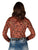 Cowgirl Tuff Womens Pullover Snake Orange Polyester L/S Shirt