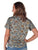 Cowgirl Tuff Womens Flowy V-Neck Snake Dusty Blue Poly/Spandex S/S T-Shirt