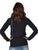 Cowgirl Tuff Womens Quarter Zip Cadet Black Poly/Spandex Athletic Shell Jacket
