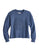Tin Haul Womens Embossed Circle Navy Cotton Blend Pullover Sweater