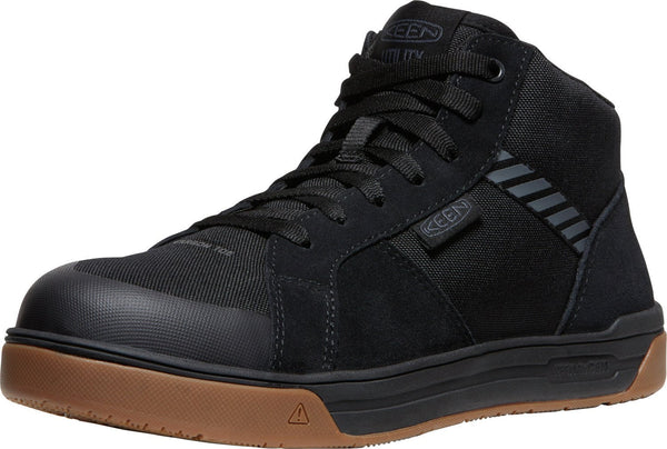 KEEN Utility Men's Kenton Mid Top PTC Soft Toe Non Slip Kitchen Work Sneakers, Black/Black, 7 D KEEN Utility Men's Kenton Mid Top PTC Soft Toe Non Slip Kitchen Work Sneakers, Black/Black, 7 D