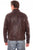 Scully Mens Chocolate Lamb Leather Washed Jean Jacket