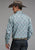 Stetson Mens 1918 Medallion Turquoise 100% Cotton L/S Shirt