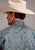 Stetson Mens Sierra Paisley Blue 100% Cotton L/S Shirt