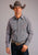 Stetson Mens Brown 100% Cotton Cheveron Grid L/S Shirt