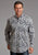 Stetson Mens Greenspring Paisley Blue 100% Cotton L/S Shirt