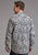 Stetson Mens Greenspring Paisley Blue 100% Cotton L/S Shirt