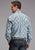 Stetson Mens 1918 Medallion Turquoise 100% Cotton 1 Pkt L/S Shirt