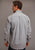 Stetson Mens Shadow Medallion Grey 100% Cotton L/S Shirt