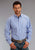 Stetson Mens 898 Candy Stripe Periwinkle 100% Cotton 1 Pkt L/S Shirt