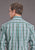 Stetson Mens Vintage Plaid Turquoise 100% Cotton 1 Pkt L/S Shirt
