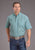Stetson Mens Mosaic Geo Turquoise 100% Cotton 1 Pkt S/S Shirt